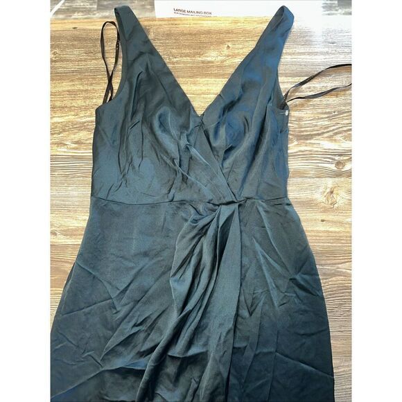 AFTER SIX Sleeveless Satin Faux Wrap Gown. Size 4R. Style 6864. NWOT. 16 - Picture 3 of 9